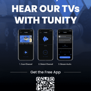 Hear Our TVs With Tunity Poster