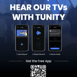 Hear Our TVs With Tunity Poster