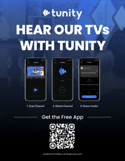 Hear Our TVs With Tunity Poster